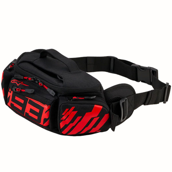 Чанта за кръста Alpinestars MM93 - Black Red Fluo Bright Red