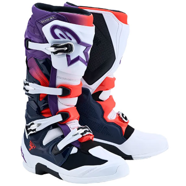 Ботуши Alpinestars TECH 7 - Purple White Dark Blue Red Fluo
