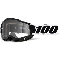 Очила за мотокрос 100% Accuri 2 Blck001 с прозрачна плака