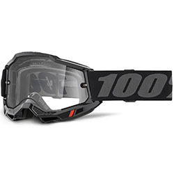 Очила за мотокрос 100% Accuri 2 Enduro Moto Black с прозрачна плака
