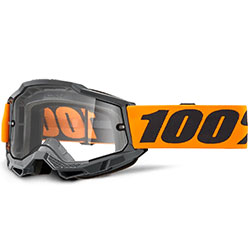 Очила за мотокрос 100% Accuri 2 Enduro Moto Orange с прозрачна плака