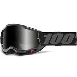Очила за мотокрос 100% Accuri 2 Sand Black с огледална тъмна плака