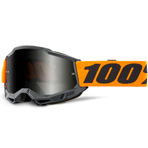 Очила за мотокрос 100% Accuri 2 Sand Orange с огледална тъмна плака