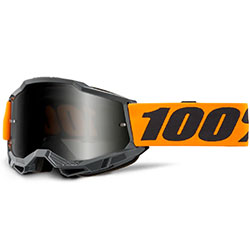Очила за мотокрос 100% Accuri 2 Sand Orange с огледална тъмна плака