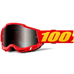 Очила за мотокрос 100% Accuri 2 Sand Red с огледална тъмна плака