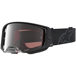 Очила за мотокрос Alpinestars Supertech Cloak Black - Silver Mirror