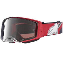 Очила за мотокрос Alpinestars Supertech Hiten Black Red - Silver Mirror