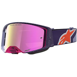 Очила за мотокрос Alpinestars Supertech Hiten Purple Red - Pink Mirror