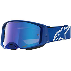 Очила за мотокрос Alpinestars Supertech Vesta Blithe Blue White - Blue Mirror
