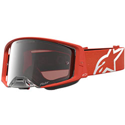 Очила за мотокрос Alpinestars Supertech Vesta Orange Silver - Silver Mirror