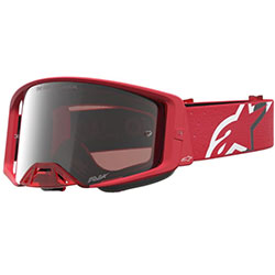 Очила за мотокрос Alpinestars Supertech Vesta Red Fluo Chrome - Silver Mirror