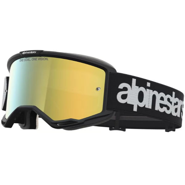 Очила за мотокрос Alpinestars Vision 5 Hone Black White - Gold Mirror
