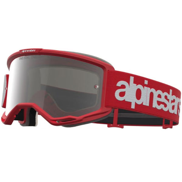 Очила за мотокрос Alpinestars Vision 5 Hone Red White - Silver Mirror