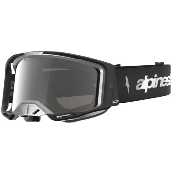 Очила за мотокрос Alpinestars Vision 8 Amber Black Silver - Silver Mirror