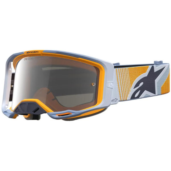 Очила за мотокрос Alpinestars Vision 8 Maven Dust Blue Orange - Silver Mirror