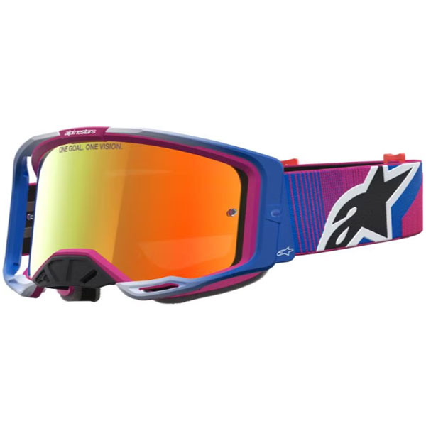 Очила за мотокрос Alpinestars Vision 8 Maven Fire Red Black - Red Mirror