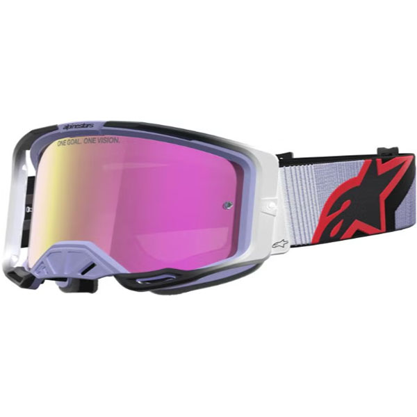 Очила за мотокрос Alpinestars Vision 8 Maven Lavender Black - Pink Mirror