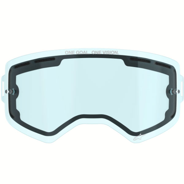 Двойна плака за мотокрос очила Alpinestars Supertech - Blue