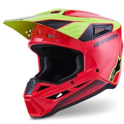 Kаска Alpinestars SM3 Fray - Red Yellow Fluo Black ECE 22.06