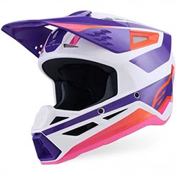 Kаска Alpinestars SM3 Heat - White Purple Pink ECE 22.06