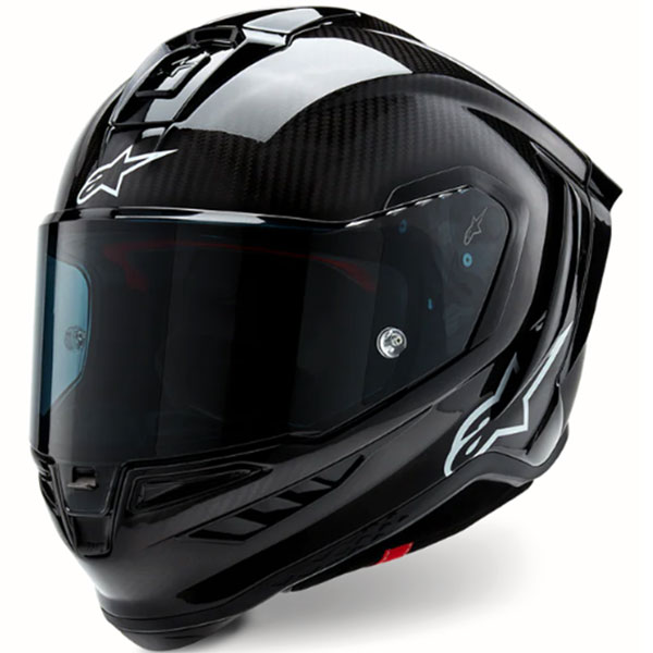 Каска Alpinestars Supertech R10 Solid ECE22.06 FIM - Black Carbon Matt Glossy