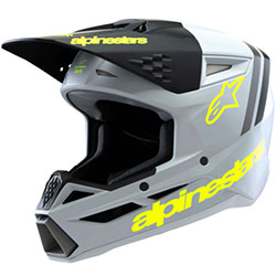 Детска каска Alpinestars SM3 Radium - Gray Black Yellow Flue Matte ECE 22.06