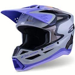 Детска каска Alpinestars SM3 Jettson - Gray Purple Black ECE 22.06