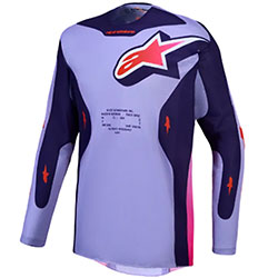 Мотокрос блуза Alpinestars Racer Air Hunt  - Light Violet Deep Purple Pink Fluo