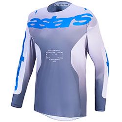 Мотокрос блуза Alpinestars Racer Amber - Ash Gray Light Lilac Ucla Blue