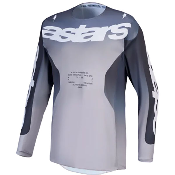 Мотокрос блуза Alpinestars Racer Amber - Graystone Cold Gray Light Lilac