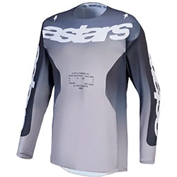 Мотокрос блуза Alpinestars Racer Amber - Graystone Cold Gray Light Lilac