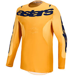 Мотокрос блуза Alpinestars Racer Amber - Orange Gold Deep Blue