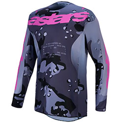 Мотокрос блуза Alpinestars Racer Lone - Gray Camo Purple