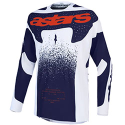 Мотокрос блуза Alpinestars Techstar Swan - Light Lilac Dark Gray Red Fluo