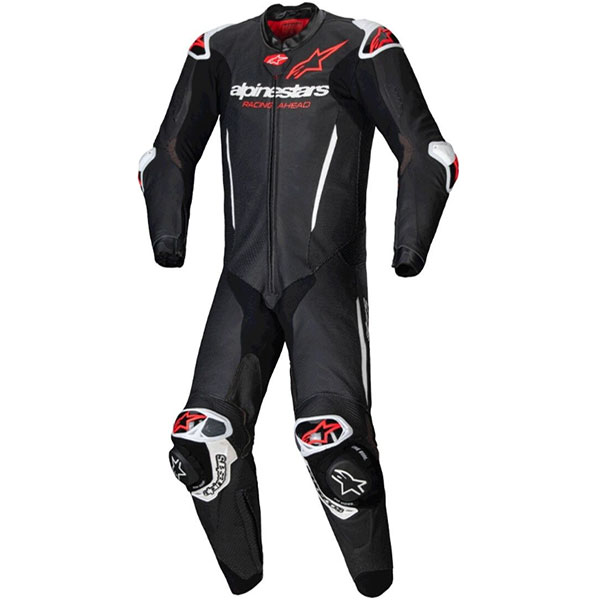 Цял кожен екип Alpinestars GP-R7 - Black White Red Fluo