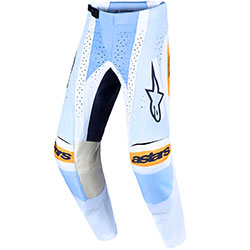 Мотокрос панталон Alpinestars Techstar Maven - Dust Blue Tangerine Black