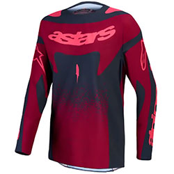 Дамска мотокрос блуза Alpinestars Techstar Swan - Crimson Dark Gray Rouge Red