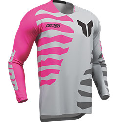 Mотокрос блуза Thor Launchmode Shredder - Gray Fuschia