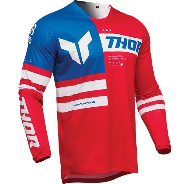 Мотокрос блуза Thor Launchmode Patriot - Red White Blue