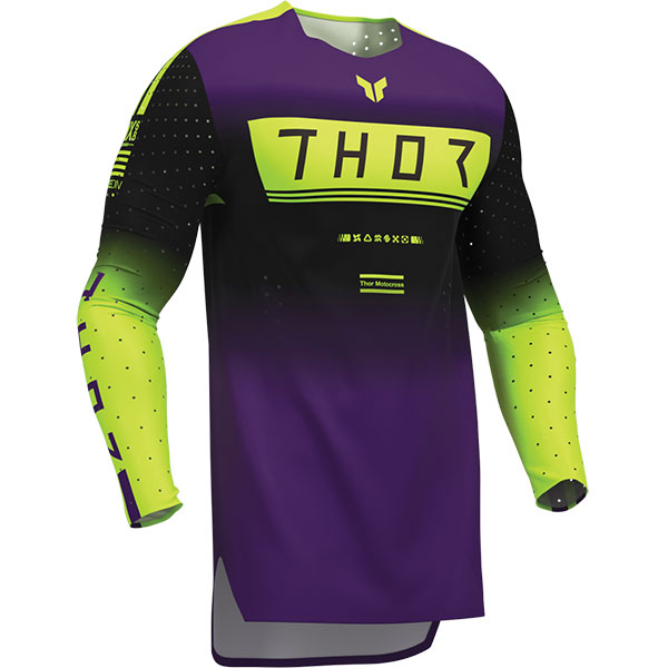 Mотокрос блуза Thor Sportmode Geo - Black Purple