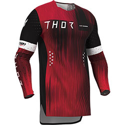 Mотокрос блуза Thor Sportmode Vanish - Black Red