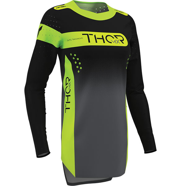 Дамскa мотокрос блуза Thor Sportmode Merge - Charcoal Black