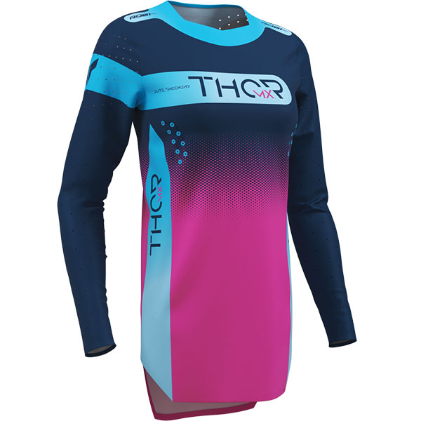 Дамскa мотокрос блуза Thor Sportmode Merge - Navy Fuchsia